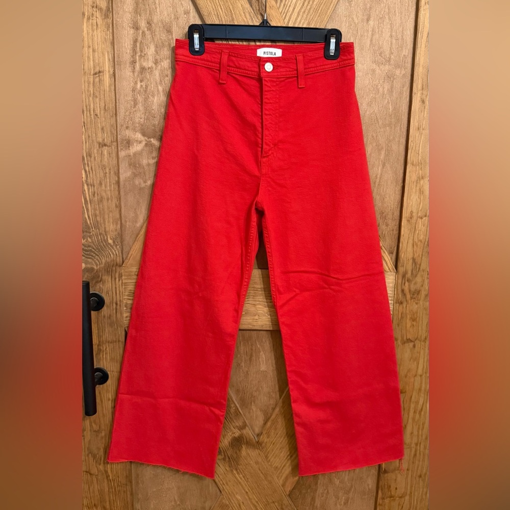Pistola Penny High Rise Crop Wide Leg Jeans